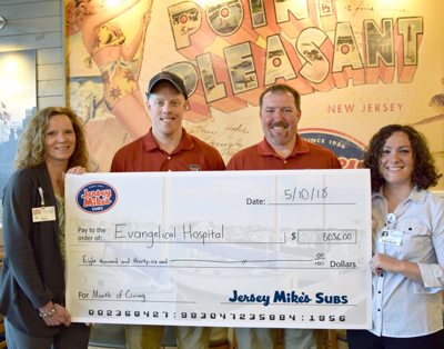 Jersey Mike’s Raises Over $8,000 for Evangelical Community Health and Wellness Jersey Mike’s Raises Over $8,000 for Evangelical Community Health and Wellness