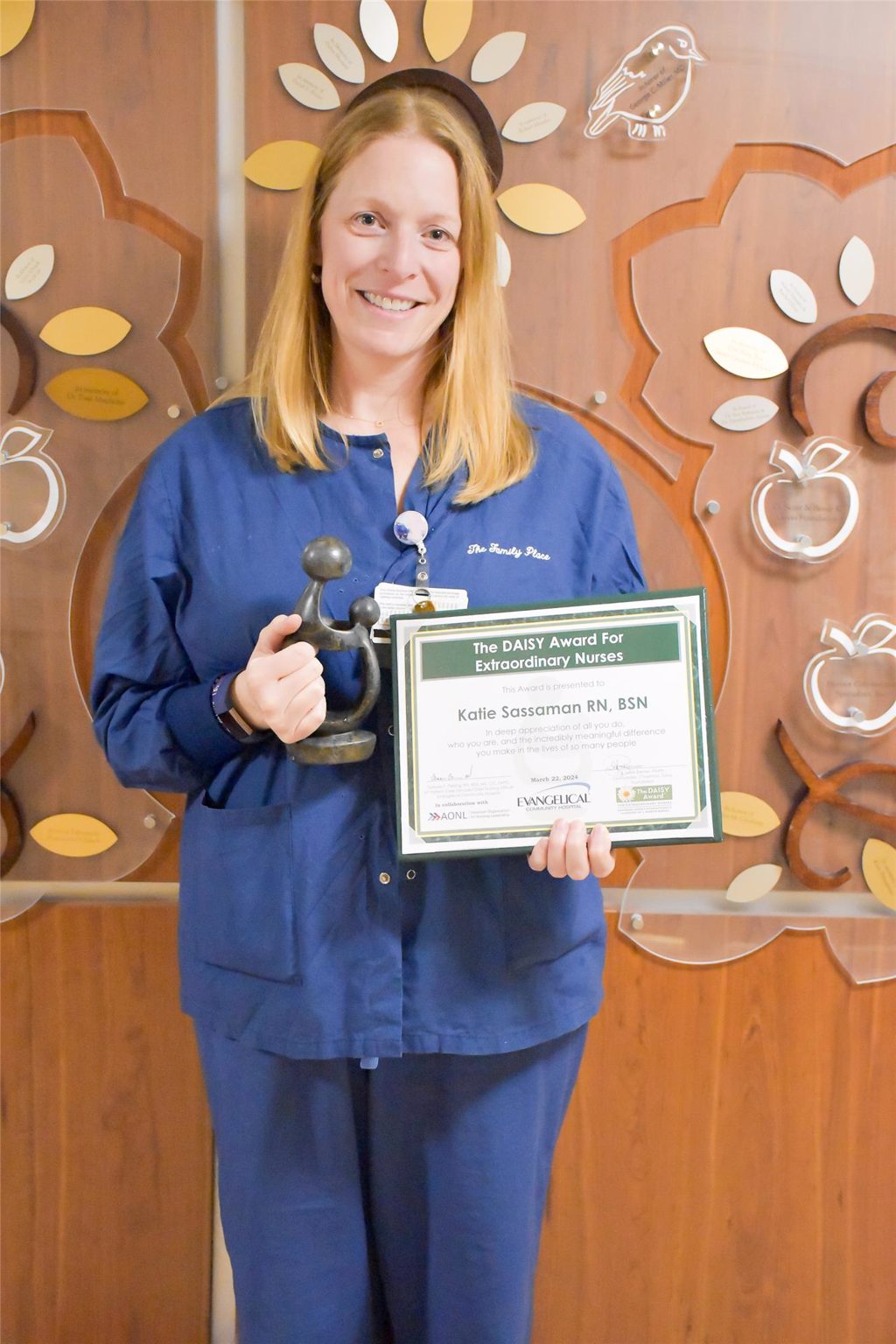 DAISY Award given to Katie Sassanan DAISY Award given to Katie Sassanan