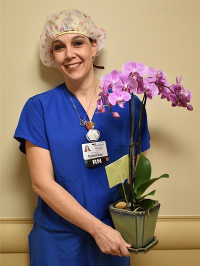ORchid Award Presented to Surgical Nurse - Michelle Moser ORchid Award Presented to Surgical Nurse - Michelle Moser