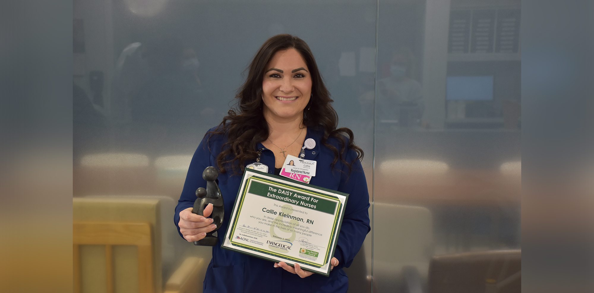 Evangelical Community Hospital Awards DAISY Honor for Nursing Excellence to Callie Kleinman, RN