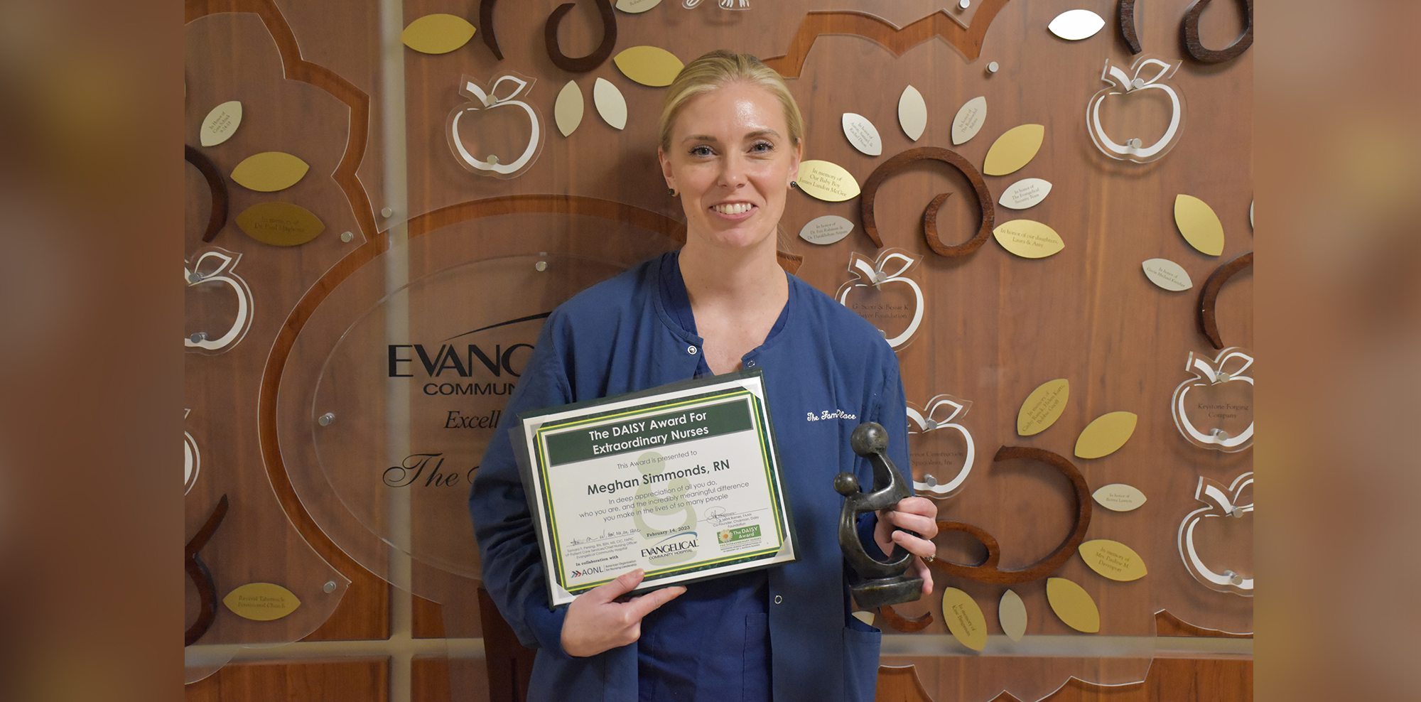 Evangelical Community Hospital Awards DAISY Honor for Nursing Excellence to Meghan Simmonds, RN