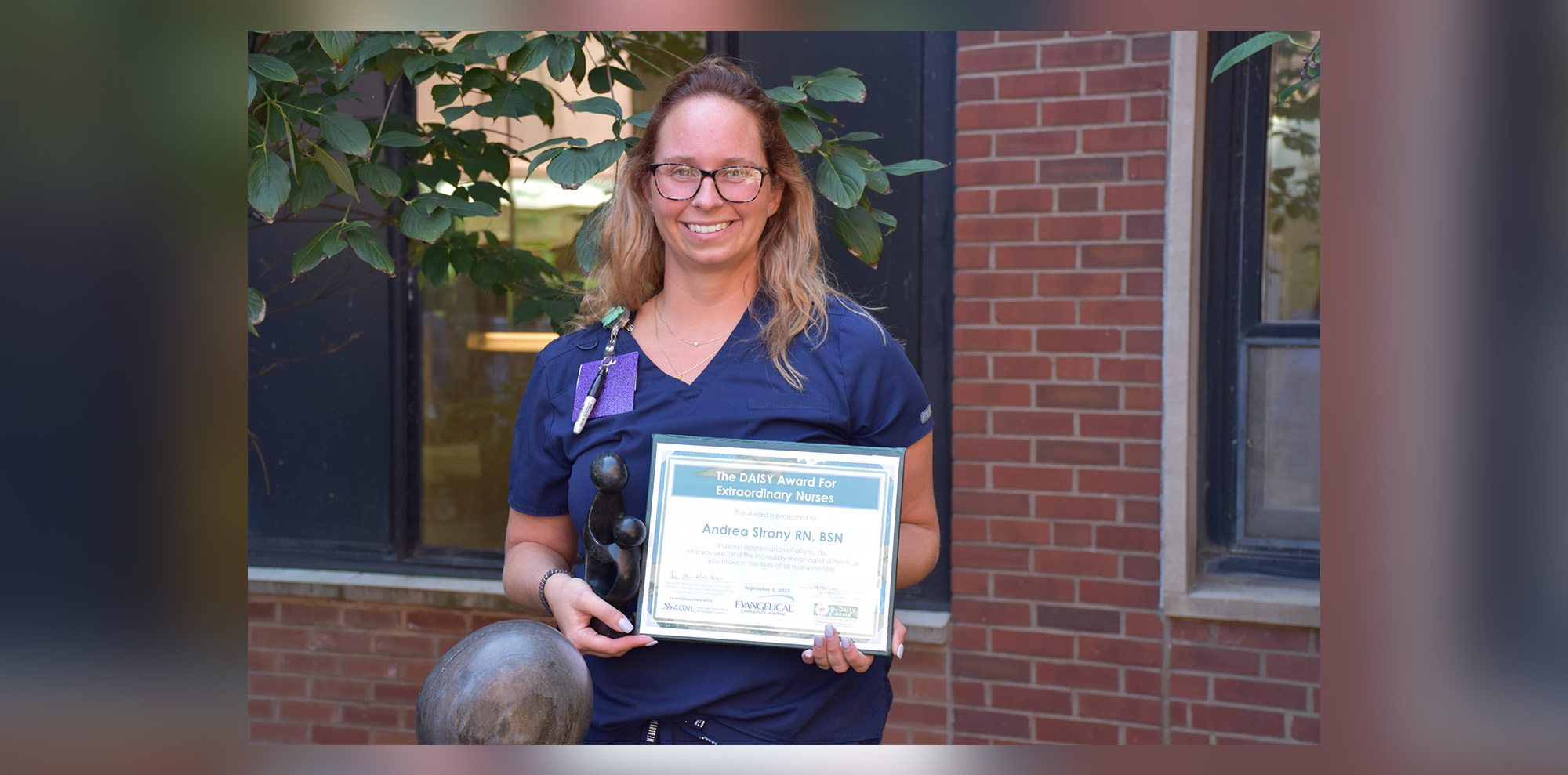 Evangelical Community Hospital Awards DAISY Honor for Nursing Excellence to Andrea Strony, RN, BSN