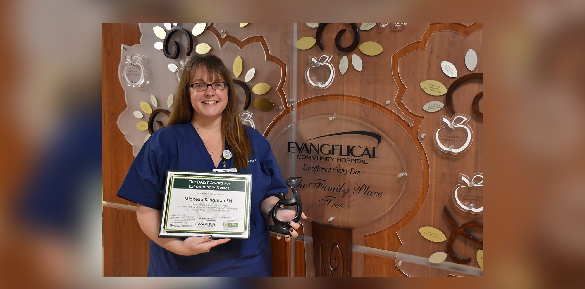 Evangelical Community Hospital Awards DAISY Honor for Nursing Excellence to Michelle Klingman, RN